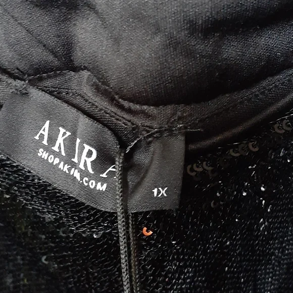 AKIRA Black Sequin Pants